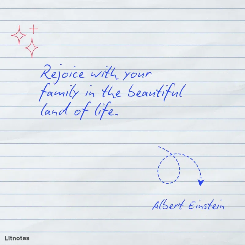 Rejoice with your family in the beautiful land of life.